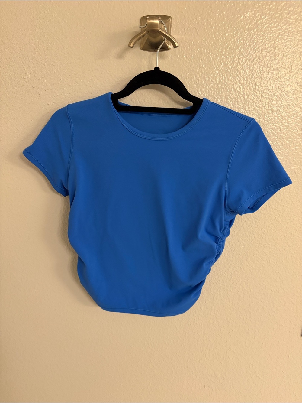 lululemon athletica Electric Blue Short Sleeve Crew Tee